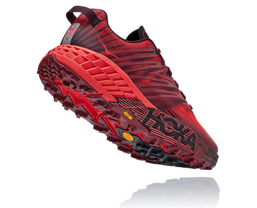 Chaussure Trail Hoka One One Speedgoat 4 Homme - Rouge - MHL-426158